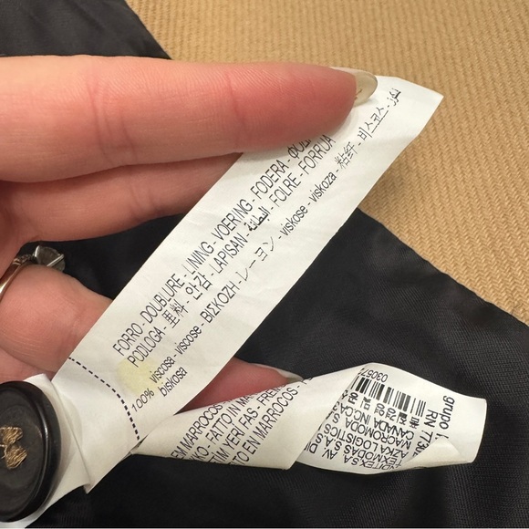 Zara wool blend tan camel long coat size small - Picture 15 of 16